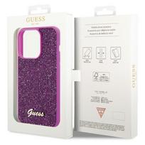 deklas iphone 15 pro guess - Guess "GUHCP15LPMSDGSF Disco Metal Script iPhone 15 Pro" Fuchsia - 2 nuotrauka