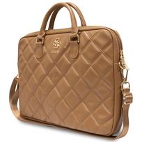 krepsys nesiojamam kompiuteriui 16 - Guess Quilted 4G bag for a 16" laptop - brown - 3 nuotrauka