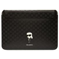 krepsys nesiojamam kompiuteriui 16 - Karl Lagerfeld Saffiano Monogram Ikonik 16" Black - 2 nuotrauka