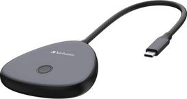 wda - Belaidis USB-C adapteris su WDA02 Share My Screen 4K hub 32147, juoda, ilgis kabelis 15cm, Verbatim - 2 nuotrauka