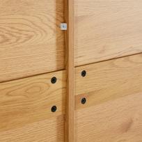zievs - Komoda Home4you Line 45131, ąžuolo, 120 x 40 cm x 75 cm, 1 vnt. - 3 nuotrauka