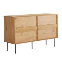 zievs - Komoda Home4you Line 45131, ąžuolo, 120 x 40 cm x 75 cm, 1 vnt. - 4 nuotrauka