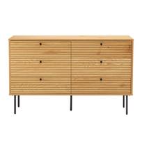 zievs - Komoda Home4you Line 45131, ąžuolo, 120 x 40 cm x 75 cm, 1 vnt. - 9 nuotrauka