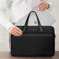 nesiojamo kompiuterio 14 deklas - Tech-Protect Carrying Bag for 13-14" Laptop - Black - 5 nuotrauka