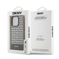 apple iphone 15 magsafe - Apple iPhone 15 Pro DKNY odinis dėklas Printed Pattern Metal Logo MagSafe (DKHMP15LPSOSPW) rudos spalvos - 2 nuotrauka
