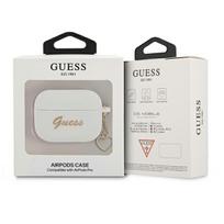 apple airpods ausines - Guess Silicone Charm Cover for Airpods Pro White - 2 nuotrauka