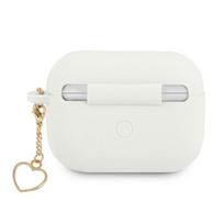 apple airpods ausines - Guess Silicone Charm Cover for Airpods Pro White - 3 nuotrauka