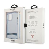 ausines apple 2 pro - Apple iPhone 13 Pro Guess dėklas Translucent Stap (GUHCP13LHTSGSB) mėlynos spalvos - 2 nuotrauka