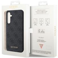 guess samsung galaxy s23 - Guess 4G Metal Gold Logo dėklas, skirtas Samsung Galaxy S23 FE - Pilkas (Grey) - 2 nuotrauka