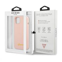 iphone deklas - Guess "GUHMP13MLSLMGLP Silicone Script Gold Logo Magsafe iPhone 13" - 2 nuotrauka