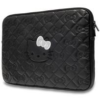 kompiuterio 14 deklas - Hello Kitty Zip PU Quilted Bows case for a 14" laptop - black - 3 nuotrauka