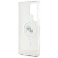 magsafe s25 ultra - Karl Lagerfeld "Karl and Choupette Heads Printed Logo MagSafe Galaxy S25 Ultra" White - 3 nuotrauka