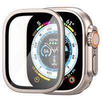 apple watch ultra apyrankes - Spigen Glas.TR Slim Pro grūdintas stiklas Apple Watch Ultra (49 mm), Titanas (Titanium) - 2 nuotrauka