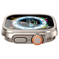 apple watch ultra apyrankes - Spigen Glas.TR Slim Pro grūdintas stiklas Apple Watch Ultra (49 mm), Titanas (Titanium) - 4 nuotrauka