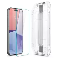 iphone telefonai - Spigen "Glas.tR EZ Fit" Grūdintas Stiklas Apple iPhone 15/16 - 1 vnt. Skaidrus (Clear) - 4 nuotrauka