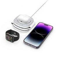 apple watch 1 - Tech-Protect QI15W-A32 3in1 Magnetic MagSafe Wireless Charger Pilkas (Grey) - 7 nuotrauka