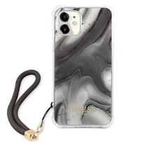 iphone 12 mini dekliukas - Guess "GUHCP12SKSMAGR TPU Marble Case iPhone 12 mini" Grey - 7 nuotrauka