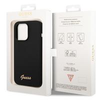 iphone 7 deklas - Guess GUHCP14XSLTGK iPhone 14 Pro Max Kietas Silikoninis Dėklas Juodas (Black) - 2 nuotrauka