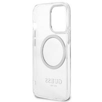 iphone 13 pro magsafe - Apple iPhone 13 Pro Guess Dėklas Metal Outline Magsafe (GUHMP13LHTRMS) sidabrinės spalvos - 3 nuotrauka