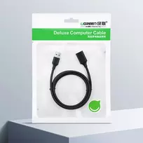 usb extension cable - USB 2.0 extension cable UGREEN US103, 5m (black) - 4 nuotrauka