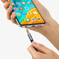 mini jack aux cable - Ugreen AV183 AUX 3.5mm cable (male) - 3.5mm (male) 2m Black - 4 nuotrauka