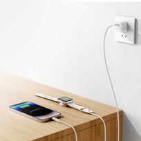 5w usb pakrovejas - Joyroom S-IW012 Greito įkrovimo magnetinis įkroviklis 2-in-1 30W 1.5 m (Balta - White) - 8 nuotrauka