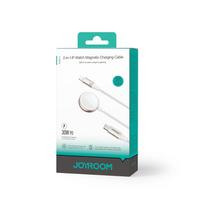 5w usb pakrovejas - Joyroom S-IW012 Greito įkrovimo magnetinis įkroviklis 2-in-1 30W 1.5 m (Balta - White) - 13 nuotrauka