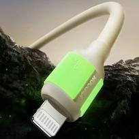 kabelio antgaliai - Joyroom S-A53 USB-A - Lightning 3A greito įkrovimo laidas, 2m, Smėlinis (Beige) - 5 nuotrauka