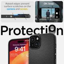 iphone air spigen - Spigen "Liquid Air iPhone 15" Matte Black - 6 nuotrauka