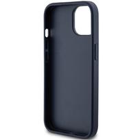 iphone 7 plus deklas - Apple iPhone 14 plus / 15 plus Guess dėklas 4G Triangle Metal Logo (GUHCP15MPG4GPB) mėlynos spalvos - 3 nuotrauka