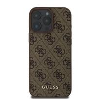 apple pro 3 - Guess 4G Classic iPhone 16 Pro dėklas - Rudas (Brown) - 3 nuotrauka