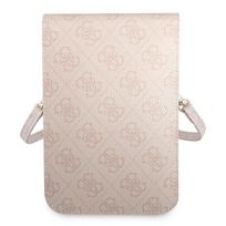 rankine telefonui - Guess "PU 4G Triangle Logo Phone Bag" Pink - 2 nuotrauka