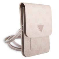 rankine telefonui - Guess "PU 4G Triangle Logo Phone Bag" Pink - 4 nuotrauka
