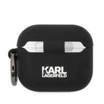 apple airpods ausines - Karl Lagerfeld 3D Logo NFT Karl Head Silicone Case for Airpods 3 Black - 2 nuotrauka