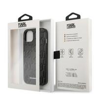 dekliukas iphone 13 mini - Karl Lagerfeld "Karl Lagerfeld Monogram Plaque Case iPhone 13 mini" Pink - 3 nuotrauka