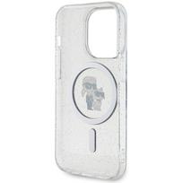 apple iphone 15 magsafe - Karl Lagerfeld "KLHMP15LHGKCNOT Karl & Choupette Glitter MagSafe iPhone 15 Pro" - 3 nuotrauka
