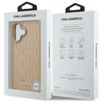 telefono deklas karl lagerfeld - Karl Lagerfeld "Hot Stamp Magsafe iPhone 16" Beige - 2 nuotrauka