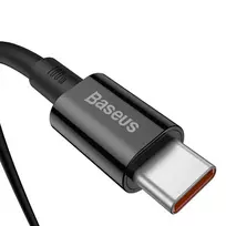 5a usb c laidas - Kabelis Baseus Superior Series Cable USB-C to USB-C, 100W, 1m, juodas - 4 nuotrauka