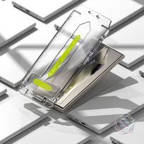 galaxy s24 ekrano plevele - Ringke "Easy Slide" 2-Pack Apsauginis stiklas Samsung Galaxy S24 Ultra Skaidrus (Clear) - 4 nuotrauka