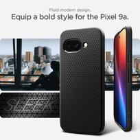 google pixel 9a - Spigen "Liquid Air Case for Google Pixel 9A" Juodas (Black) - 6 nuotrauka