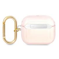 airpods case - Guess TPU Printed Stripe Case for Airpods 3 Pink - 3 nuotrauka