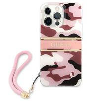 apple iphone 6 - Guess "GUHCP13LKCABPI Camo Strap Collection Case iPhone 13 Pro" Pink - 8 nuotrauka