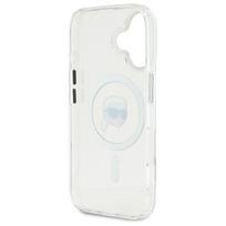 15 iphone telefonas baltas - Karl Lagerfeld "IML Metal Karl Head MagSafe iPhone 16" White - 3 nuotrauka