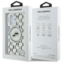 iphone 166 - Karl Lagerfeld "IML Monogram Karl and Choupette Head MagSafe iPhone 16" Clear - 2 nuotrauka