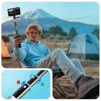 juodas - Tech-Protect GA100 Selfie Stick GoPro / DJI Juodas (Black) - 5 nuotrauka