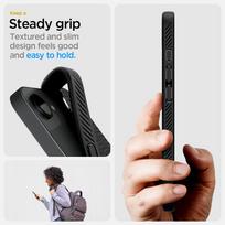 apple 17e - Spigen Liquid Air MagSafe dėklas Apple iPhone 16e Juodas (Black) - 3 nuotrauka