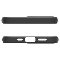 apple 17e - Spigen Liquid Air MagSafe dėklas Apple iPhone 16e Juodas (Black) - 11 nuotrauka
