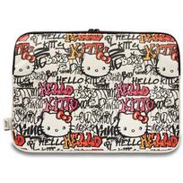 laptopo krepsiai - Hello Kitty PU Metal Logo case for a 14" laptop - beige - 2 nuotrauka