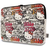 laptopo krepsiai - Hello Kitty PU Metal Logo case for a 14" laptop - beige - 3 nuotrauka