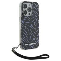 zebra telefonas - Karl Lagerfeld "Zebra With Cord iPhone 16 Pro" Purple - 6 nuotrauka